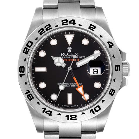 rolex explorer 2 42mm black dial|rolex explorer 2 manual.